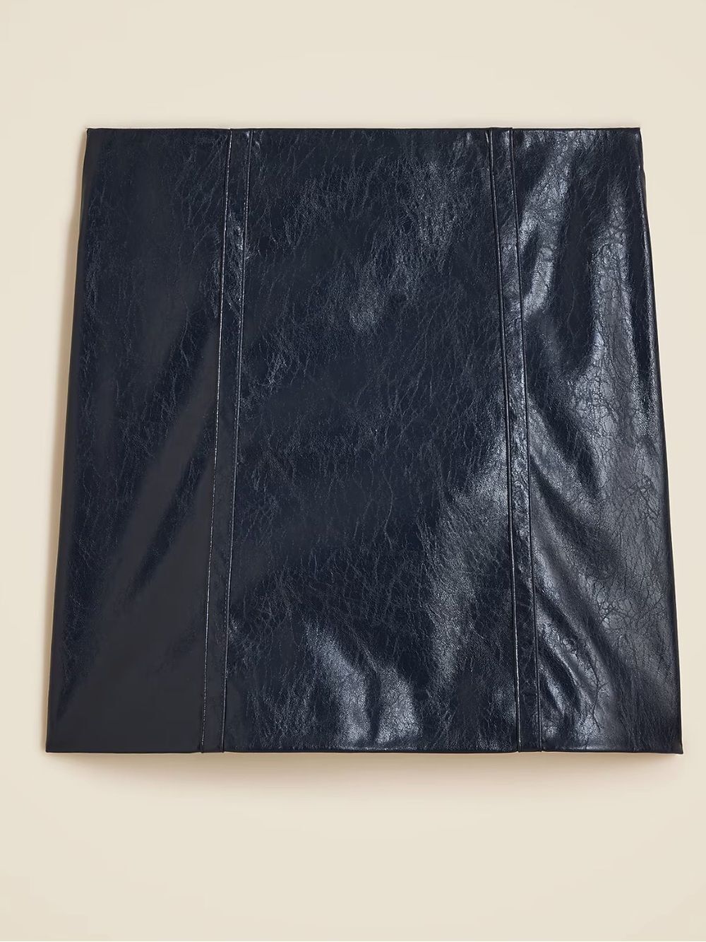 J.Crew Faux Leather Mini Skirt Black NWT Size 4